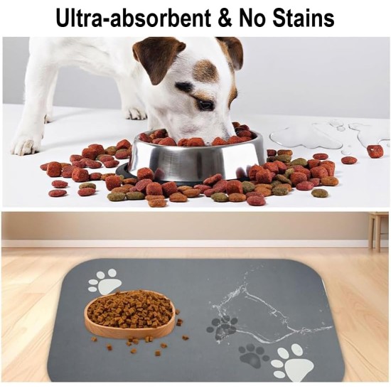 MOLIMOLI Napfunterlage Hund Katzen, rutschfeste Silikonunterlage Futternapf, Saugfähige Schnelltrocknend Futtermatte Katzen, Futterunterlage Katze, 60x40cm Hundenapf Unterlage MOLIMOLI Napfunterlage Hund Katzen, rutschfeste Silikonunterlage Futternapf, Saugfähige Schnelltrocknend Futtermatte Katzen, Futterunterlage Katze, 60x40cm Hundenapf Unterlage