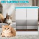 MUYIRTED Automatic Cat Feeder, 2 Bowls, 10 L Feeders, Cat Feeder for Cat Food, Made of Metal, Dry Food Automatic for Cats and Small Dogs, Rabbits, Feeding Station Cats MUYIRTED Automatic Cat Feeder, 2 Bowls, 10 L Feeders, Cat Feeder for Cat Food, Made of Metal, Dry Food Automatic for Cats and Small Dogs, Rabbits, Feeding Station Cats