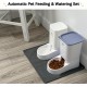 Marchul Cat Dog Feeder and Water Dispenser Self Dispensing Feeder Water Dispenser (Feeder + Water Dispenser + Mat) Marchul Cat Dog Feeder and Water Dispenser Self Dispensing Feeder Water Dispenser (Feeder + Water Dispenser + Mat)