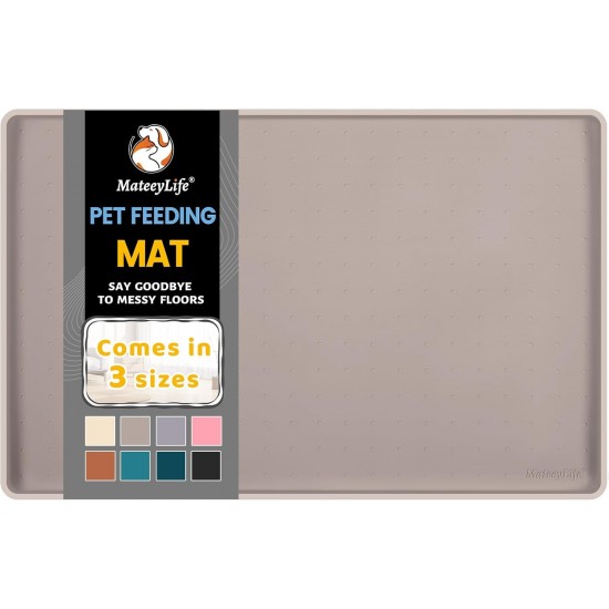 MateeyLife Cat Bowl Mat Large Dog Bowl Mat Small Dogs Silicone Mat Dog Bowl Large Dogs Non-Slip Mat Cat Bowl Cat Feeding Bowl Mat 55 x 35 cm MateeyLife Cat Bowl Mat Large Dog Bowl Mat Small Dogs Silicone Mat Dog Bowl Large Dogs Non-Slip Mat Cat Bowl Cat Feeding Bowl Mat 55 x 35 cm