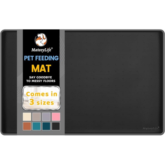 MateeyLife Cat Bowl Mat Large Dog Bowl Mat Small Dogs Silicone Mat Dog Bowl Large Dogs Non-Slip Mat Cat Bowl Cat Feeding Bowl Mat 55 x 35 cm MateeyLife Cat Bowl Mat Large Dog Bowl Mat Small Dogs Silicone Mat Dog Bowl Large Dogs Non-Slip Mat Cat Bowl Cat Feeding Bowl Mat 55 x 35 cm