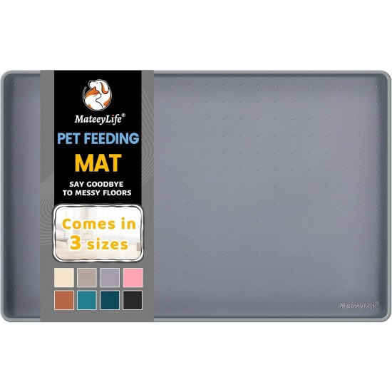 MateeyLife Cat Bowl Mat Large Dog Bowl Mat Small Dogs Silicone Mat Dog Bowl Large Dogs Non-Slip Mat Cat Bowl Cat Feeding Bowl Mat 55 x 35 cm MateeyLife Cat Bowl Mat Large Dog Bowl Mat Small Dogs Silicone Mat Dog Bowl Large Dogs Non-Slip Mat Cat Bowl Cat Feeding Bowl Mat 55 x 35 cm