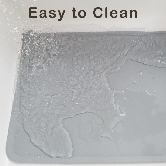 Meow&Woof Premium Silicone Dog Food Mat Non-Slip Waterproof Bowl Mat Dog Cats 48 x 30 cm Pet Place Mat for Food Water Dog Bowl Mat Bowl Mat Prevents Spilling Grey Meow&Woof Premium Silicone Dog Food Mat Non-Slip Waterproof Bowl Mat Dog Cats 48 x 30 cm Pet Place Mat for Food Water Dog Bowl Mat Bowl Mat Prevents Spilling Grey
