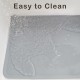 Meow&Woof Premium Silicone Dog Food Mat Non-Slip Waterproof Bowl Mat Dog Cats 48 x 30 cm Pet Place Mat for Food Water Dog Bowl Mat Bowl Mat Prevents Spilling Grey