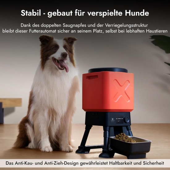 Molly&Cody Automatic Feeder, 14L Large Capacity Feeder for Large Dogs, 2.4G WiFi App Control, Dosage Can Be Adjusted, Easy to Use, with Stainless Steel Bowl Molly&Cody Automatic Feeder, 14L Large Capacity Feeder for Large Dogs, 2.4G WiFi App Control, Dosage Can Be Adjusted, Easy to Use, with Stainless Steel Bowl