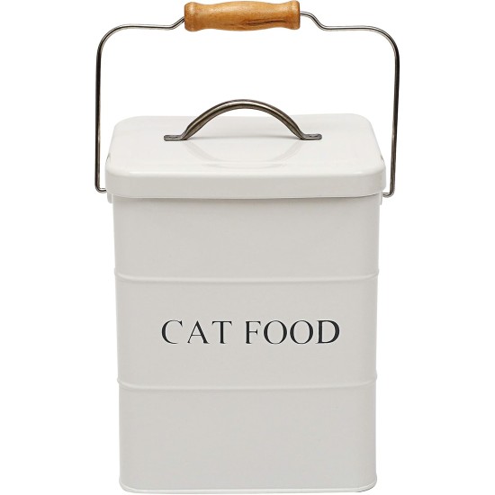 Morezi Cat Food Storage Jar with Lid and Spoon, Cat Food Container, Dry Food Container, Storage Jar, Black Morezi Cat Food Storage Jar with Lid and Spoon, Cat Food Container, Dry Food Container, Storage Jar, Black