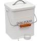 Morezi Cat Food Storage Jar with Lid and Spoon, Cat Food Container, Dry Food Container, Storage Jar, White