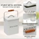 Morezi Cat Food Storage Jar with Lid and Spoon, Cat Food Container, Dry Food Container, Storage Jar, White