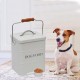 Morezi Cat Food Storage Jar with Lid and Spoon, Cat Food Container, Dry Food Container, Storage Jar, White