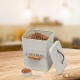 Morezi Cat Food Storage Jar with Lid and Spoon, Cat Food Container, Dry Food Container, Storage Jar, White