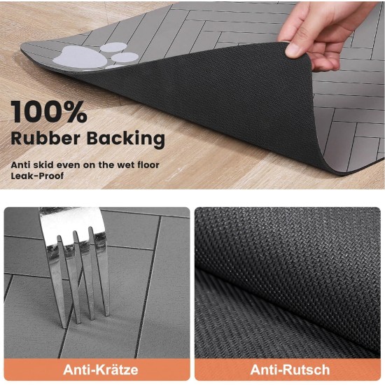 Napfunterlage Hund Katzen Futternapf Unterlage, rutschfest Unterlage Haustiere, Hundefutter Matte Absorbierend Haustier Fütterung Matte Personalisierte Katze Platzset (Braun, 30 x 50 cm) Napfunterlage Hund Katzen Futternapf Unterlage, rutschfest Unterlage Haustiere, Hundefutter Matte Absorbierend Haustier Fütterung Matte Personalisierte Katze Platzset (Braun, 30 x 50 cm)
