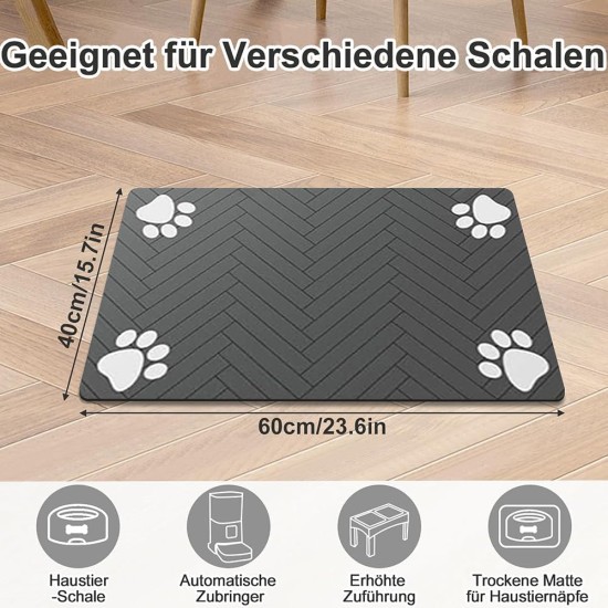Napfunterlage Hund Katzen Futternapf Unterlage, rutschfest Unterlage Haustiere, Hundefutter Matte Absorbierend Haustier Fütterung Matte Personalisierte Katze Platzset (Braun, 30 x 50 cm) Napfunterlage Hund Katzen Futternapf Unterlage, rutschfest Unterlage Haustiere, Hundefutter Matte Absorbierend Haustier Fütterung Matte Personalisierte Katze Platzset (Braun, 30 x 50 cm)