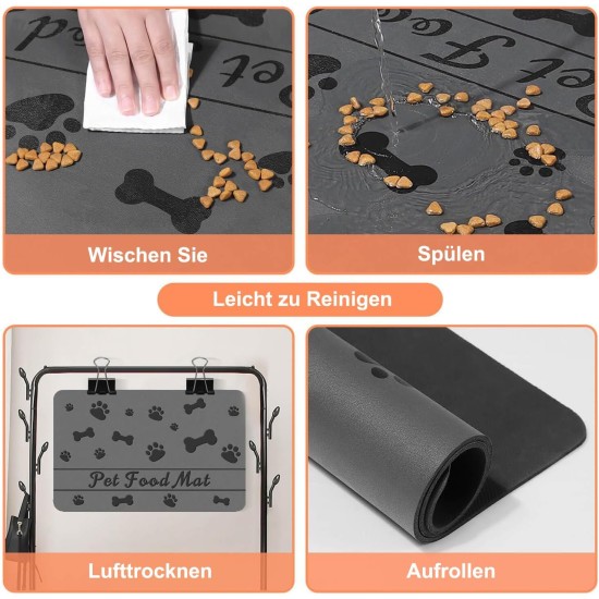 Napfunterlage Hund Katzen Futternapf Unterlage, rutschfest Unterlage Haustiere, Hundefutter Matte Absorbierend Haustier Fütterung Matte Personalisierte Katze Platzset (Braun, 30 x 50 cm) Napfunterlage Hund Katzen Futternapf Unterlage, rutschfest Unterlage Haustiere, Hundefutter Matte Absorbierend Haustier Fütterung Matte Personalisierte Katze Platzset (Braun, 30 x 50 cm)