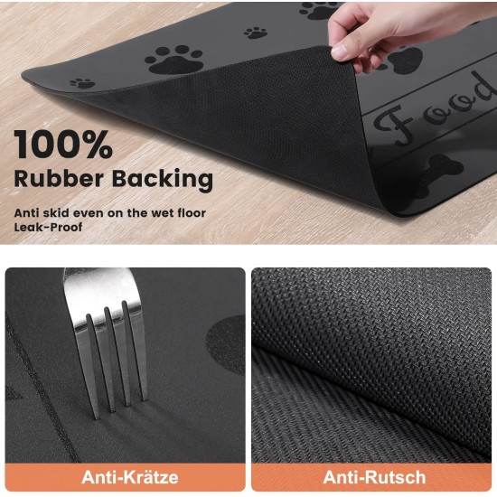 Napfunterlage Hund Katzen Futternapf Unterlage, rutschfest Unterlage Haustiere, Hundefutter Matte Absorbierend Haustier Fütterung Matte Personalisierte Katze Platzset (Braun, 30 x 50 cm) Napfunterlage Hund Katzen Futternapf Unterlage, rutschfest Unterlage Haustiere, Hundefutter Matte Absorbierend Haustier Fütterung Matte Personalisierte Katze Platzset (Braun, 30 x 50 cm)