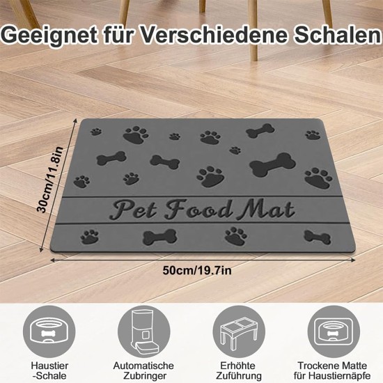 Napfunterlage Hund Katzen Futternapf Unterlage, rutschfest Unterlage Haustiere, Hundefutter Matte Absorbierend Haustier Fütterung Matte Personalisierte Katze Platzset (Braun, 30 x 50 cm) Napfunterlage Hund Katzen Futternapf Unterlage, rutschfest Unterlage Haustiere, Hundefutter Matte Absorbierend Haustier Fütterung Matte Personalisierte Katze Platzset (Braun, 30 x 50 cm)