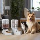 Navaris Water Dispenser & Feeder for Cats and Dogs - 2 x 3.8 L Large - Automatic Dry Food Dispenser for Cats and Dogs in Grey Navaris Water Dispenser & Feeder for Cats and Dogs - 2 x 3.8 L Large - Automatic Dry Food Dispenser for Cats and Dogs in Grey