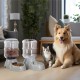 Navaris Water Dispenser & Feeder for Cats and Dogs - 2 x 3.8 L Large - Automatic Dry Food Dispenser for Cats and Dogs in Grey Navaris Water Dispenser & Feeder for Cats and Dogs - 2 x 3.8 L Large - Automatic Dry Food Dispenser for Cats and Dogs in Grey