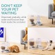 Navaris Water Dispenser & Feeder for Cats and Dogs - 2 x 3.8 L Large - Automatic Dry Food Dispenser for Cats and Dogs in Grey Navaris Water Dispenser & Feeder for Cats and Dogs - 2 x 3.8 L Large - Automatic Dry Food Dispenser for Cats and Dogs in Grey