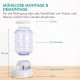 Navaris Water Dispenser & Feeder for Cats and Dogs - 2 x 3.8 L Large - Automatic Dry Food Dispenser for Cats and Dogs in Grey Navaris Water Dispenser & Feeder for Cats and Dogs - 2 x 3.8 L Large - Automatic Dry Food Dispenser for Cats and Dogs in Grey