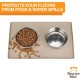 Neater Pet Brands Bowl Mat Dog and Cats Waterproof - Silicone Cat and Dog Bowl Mat - Feeding Mat Dog and Cats Protects Floors from Food and Water (40.6 x 25.5 cm, Cappuccino)