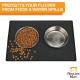 Neater Pet Brands Bowl Mat Dog and Cats Waterproof - Silicone Cat and Dog Bowl Mat - Feeding Mat Dog and Cats Protects Floors from Food and Water (40.6 x 25.5 cm, Cappuccino)