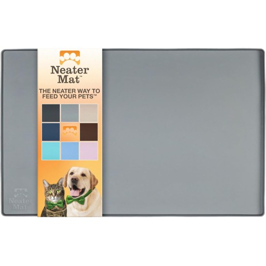 Neater Pet Brands Bowl Mat Dog and Cats Waterproof - Silicone Cat and Dog Bowl Mat - Feeding Mat Dog and Cats Protects Floors from Food and Water (40.6 x 25.5 cm, Cappuccino) Neater Pet Brands Bowl Mat Dog and Cats Waterproof - Silicone Cat and Dog Bowl Mat - Feeding Mat Dog and Cats Protects Floors from Food and Water (40.6 x 25.5 cm, Cappuccino)