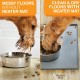 Neater Pet Brands Bowl Mat Dog and Cats Waterproof - Silicone Cat and Dog Bowl Mat - Feeding Mat Dog and Cats Protects Floors from Food and Water (40.6 x 25.5 cm, Cappuccino)