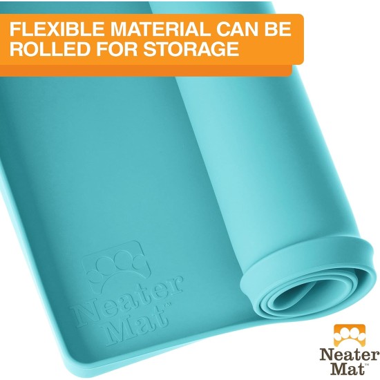 Neater Pet Brands Bowl Mat Dog and Cats Waterproof - Silicone Cat and Dog Bowl Mat - Feeding Mat Dog and Cats Protects Floors from Food and Water (40.6 x 25.5 cm, Cappuccino) Neater Pet Brands Bowl Mat Dog and Cats Waterproof - Silicone Cat and Dog Bowl Mat - Feeding Mat Dog and Cats Protects Floors from Food and Water (40.6 x 25.5 cm, Cappuccino)