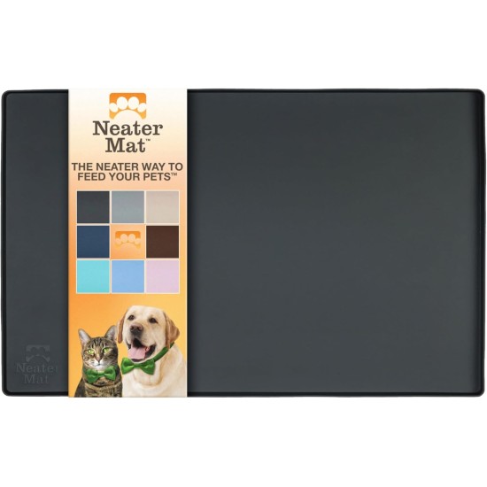 Neater Pet Brands Bowl Mat Dog and Cats Waterproof - Silicone Cat and Dog Bowl Mat - Feeding Mat Dog and Cats Protects Floors from Food and Water (40.6 x 25.5 cm, Cappuccino) Neater Pet Brands Bowl Mat Dog and Cats Waterproof - Silicone Cat and Dog Bowl Mat - Feeding Mat Dog and Cats Protects Floors from Food and Water (40.6 x 25.5 cm, Cappuccino)