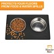 Neater Pet Brands Bowl Mat Dog and Cats Waterproof - Silicone Cat and Dog Bowl Mat - Feeding Mat Dog and Cats Protects Floors from Food and Water (40.6 x 25.5 cm, Cappuccino)