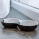 Nobby Cat Ceramic Double Bowl Face Black / White 22 x 11.5 x 3.5 cm Pack of 1 Nobby Cat Ceramic Double Bowl Face Black / White 22 x 11.5 x 3.5 cm Pack of 1