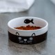 Nobby Face Ceramic Cat Bowl Diameter 12.0 x 4.5 cm Black / White Nobby Face Ceramic Cat Bowl Diameter 12.0 x 4.5 cm Black / White