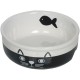 Nobby Face Ceramic Cat Bowl Diameter 13.5 x 5 cm Black / White Nobby Face Ceramic Cat Bowl Diameter 13.5 x 5 cm Black / White