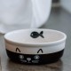 Nobby Face Ceramic Cat Bowl Diameter 13.5 x 5 cm Black / White Nobby Face Ceramic Cat Bowl Diameter 13.5 x 5 cm Black / White