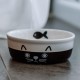 Nobby Face Ceramic Cat Bowl Diameter 13.5 x 5 cm Black / White Nobby Face Ceramic Cat Bowl Diameter 13.5 x 5 cm Black / White