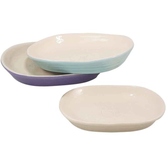 Nobby Jada Cat Ceramic Bowl, Mint/Cream, 16 x 12 x 2.5 cm, 0.10 L, 1 Piece Nobby Jada Cat Ceramic Bowl, Mint/Cream, 16 x 12 x 2.5 cm, 0.10 L, 1 Piece