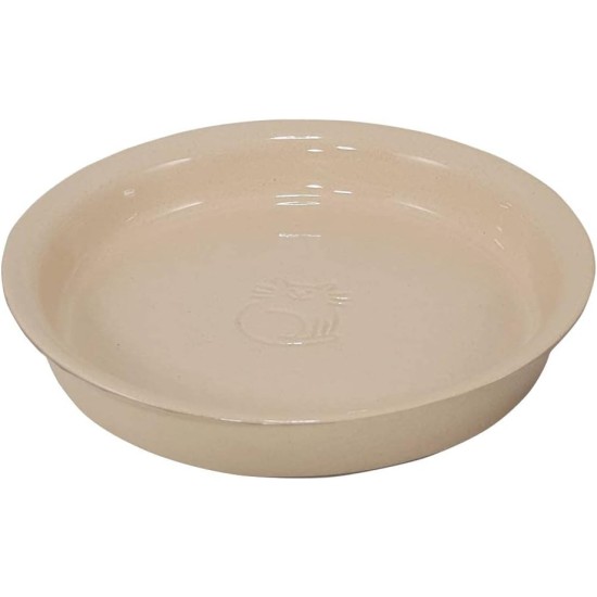 Nobby Miska Cat Ceramic Bowl, Cream/Cream, Diameter 16 x 2.5 cm, 0.25 L, Pack of 1 Nobby Miska Cat Ceramic Bowl, Cream/Cream, Diameter 16 x 2.5 cm, 0.25 L, Pack of 1