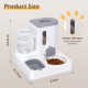 Nobleza 2-in-1 Automatic Cat Dog Feeder, 2.2L Feeder, 1L Water Dispenser for Dogs, Cats, Small and Medium Pets (Grey) Nobleza 2-in-1 Automatic Cat Dog Feeder, 2.2L Feeder, 1L Water Dispenser for Dogs, Cats, Small and Medium Pets (Grey)