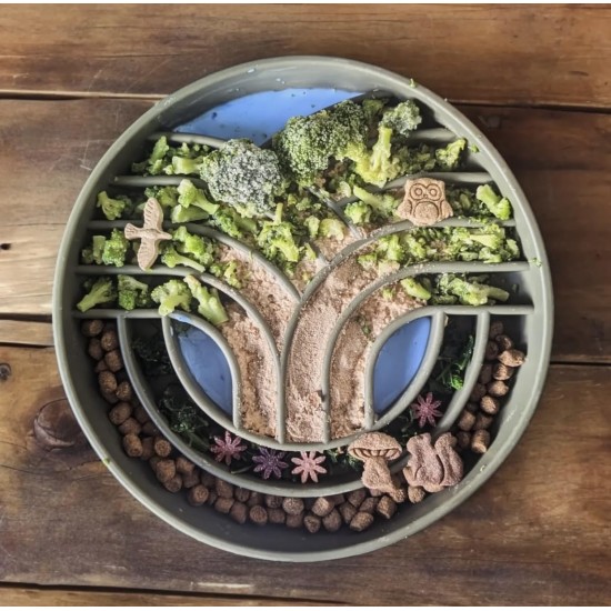 OHMO Anti-Slinging Bowl for Dogs for Cats Puppies, Anti Gulping Bowl Dog Silicone Healthy Eating Stops Bloating Non-Slip (S Tree of Life, Light Green) OHMO Anti-Slinging Bowl for Dogs for Cats Puppies, Anti Gulping Bowl Dog Silicone Healthy Eating Stops Bloating Non-Slip (S Tree of Life, Light Green)