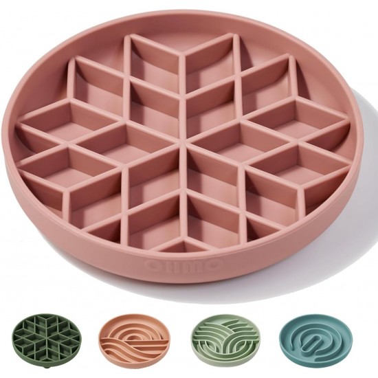 OHMO Anti-Slinging Bowl for Dogs for Cats Puppies, Anti Gulping Bowl Dog Silicone Healthy Eating Stops Bloating Non-Slip (S Tree of Life, Light Green) OHMO Anti-Slinging Bowl for Dogs for Cats Puppies, Anti Gulping Bowl Dog Silicone Healthy Eating Stops Bloating Non-Slip (S Tree of Life, Light Green)