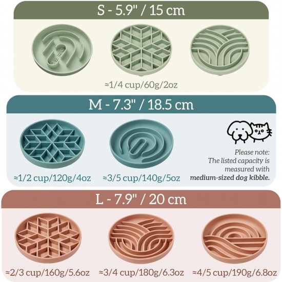 OHMO Anti-Slinging Bowl for Dogs for Cats Puppies, Anti Gulping Bowl Dog Silicone Healthy Eating Stops Bloating Non-Slip (S Tree of Life, Light Green) OHMO Anti-Slinging Bowl for Dogs for Cats Puppies, Anti Gulping Bowl Dog Silicone Healthy Eating Stops Bloating Non-Slip (S Tree of Life, Light Green)