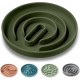 OHMO Anti-Slinging Bowl for Dogs for Cats Puppies, Anti Gulping Bowl Dog Silicone Healthy Eating Stops Bloating Non-Slip (S Tree of Life, Light Green)