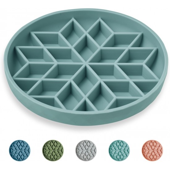 OHMO Anti-Slinging Bowl for Dogs for Cats Puppies, Anti Gulping Bowl Dog Silicone Healthy Eating Stops Bloating Non-Slip (S Tree of Life, Light Green) OHMO Anti-Slinging Bowl for Dogs for Cats Puppies, Anti Gulping Bowl Dog Silicone Healthy Eating Stops Bloating Non-Slip (S Tree of Life, Light Green)