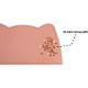 OHMO Bowl Mat for Small Dogs and Cats, Mat for Cat Bowl, Non-Slip Silicone Feeding Mat, Waterproof, Beige, 52 x 30 cm