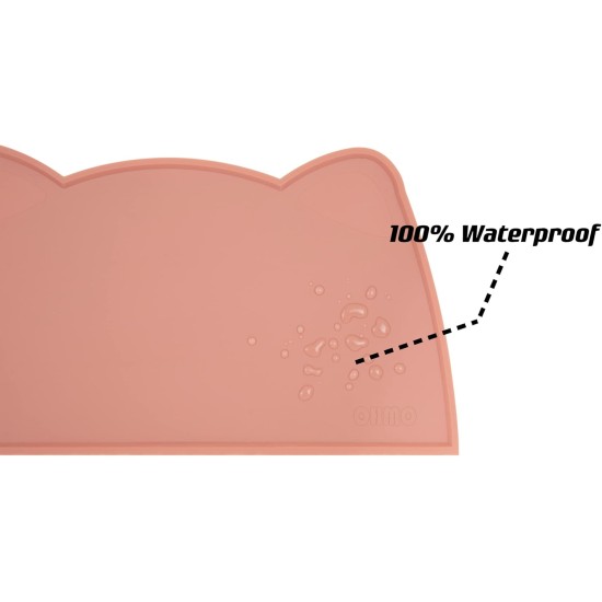 OHMO Bowl Mat for Small Dogs and Cats, Mat for Cat Bowl, Non-Slip Silicone Feeding Mat, Waterproof, Beige, 52 x 30 cm OHMO Bowl Mat for Small Dogs and Cats, Mat for Cat Bowl, Non-Slip Silicone Feeding Mat, Waterproof, Beige, 52 x 30 cm
