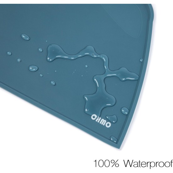OHMO Bowl Mat for Small Dogs and Cats, Mat for Cat Bowl, Non-Slip Silicone Feeding Mat, Waterproof, Beige, 52 x 30 cm OHMO Bowl Mat for Small Dogs and Cats, Mat for Cat Bowl, Non-Slip Silicone Feeding Mat, Waterproof, Beige, 52 x 30 cm