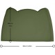OHMO Bowl Mat for Small Dogs and Cats, Mat for Cat Bowl, Non-Slip Silicone Feeding Mat, Waterproof, Beige, 52 x 30 cm