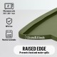 OHMO Bowl Mat for Small Dogs and Cats, Mat for Cat Bowl, Non-Slip Silicone Feeding Mat, Waterproof, Beige, 52 x 30 cm