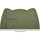 OHMO Bowl Mat for Small Dogs and Cats, Mat for Cat Bowl, Non-Slip Silicone Feeding Mat, Waterproof, Beige, 52 x 30 cm