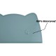 OHMO Bowl Mat for Small Dogs and Cats, Mat for Cat Bowl, Non-Slip Silicone Feeding Mat, Waterproof, Beige, 52 x 30 cm